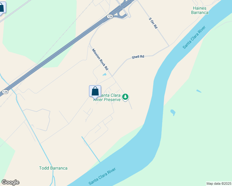 map of restaurants, bars, coffee shops, grocery stores, and more near 918 Mission Rock Road in Santa Paula