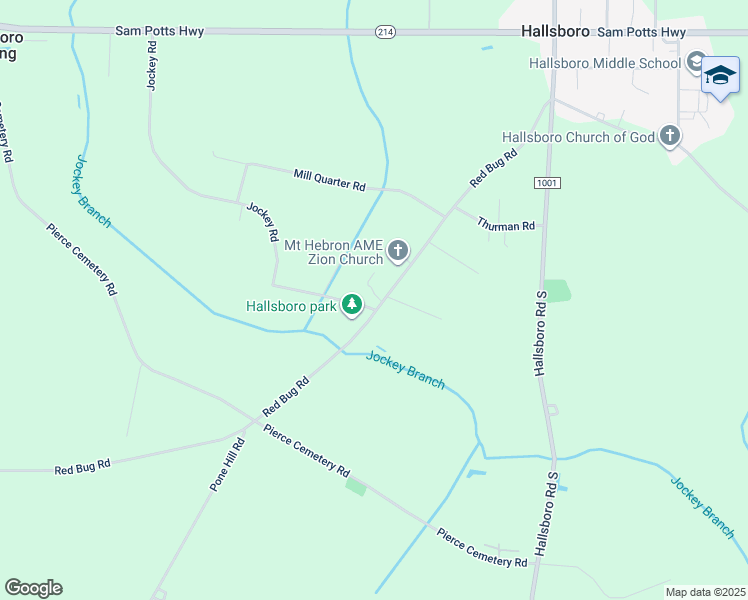 map of restaurants, bars, coffee shops, grocery stores, and more near 25 Oak Tree Street in Hallsboro
