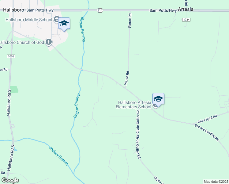map of restaurants, bars, coffee shops, grocery stores, and more near 52 Mae Tokie Lane in Hallsboro
