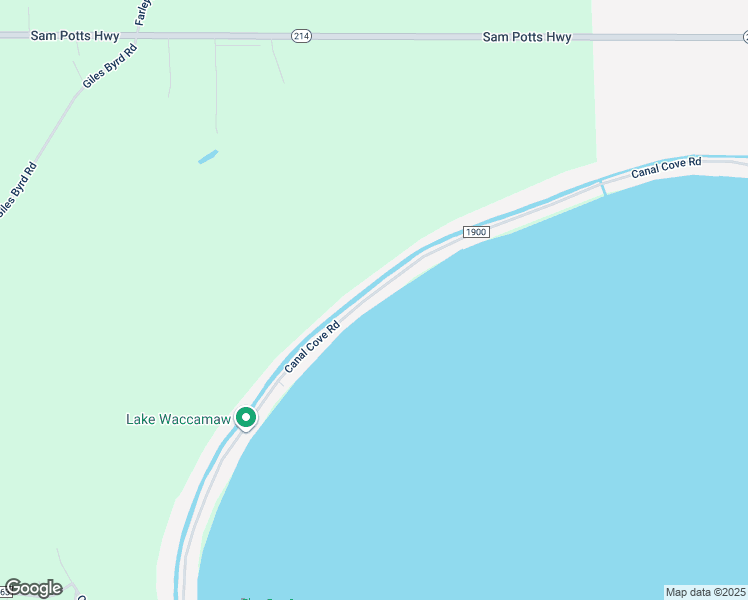 map of restaurants, bars, coffee shops, grocery stores, and more near 1308 Canal Cove Road in Lake Waccamaw