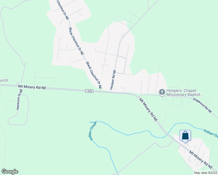 map of restaurants, bars, coffee shops, grocery stores, and more near 8921 Hooper Road Northeast in Leland