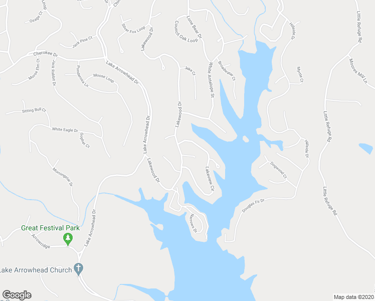 map of restaurants, bars, coffee shops, grocery stores, and more near 105 Silver Fir Court in Waleska