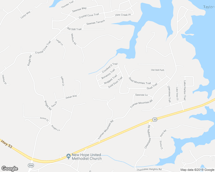 map of restaurants, bars, coffee shops, grocery stores, and more near 6370 Gold Dust Trail in Gainesville