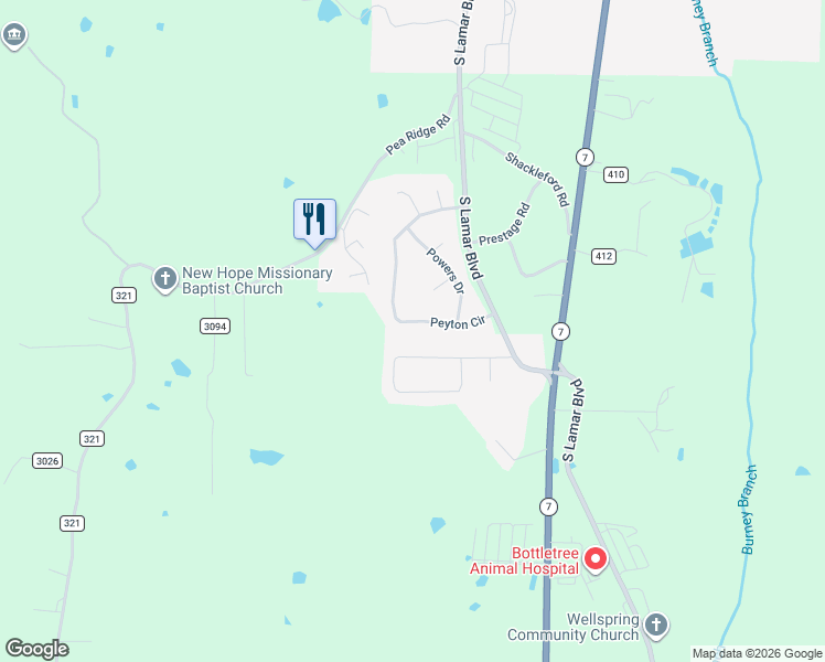 map of restaurants, bars, coffee shops, grocery stores, and more near 100-112 Peyton Circle in Oxford