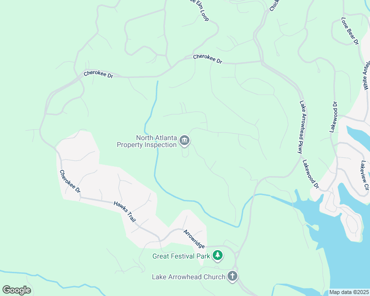 map of restaurants, bars, coffee shops, grocery stores, and more near 218 White Eagle Drive in Waleska