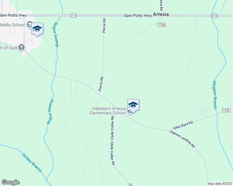 map of restaurants, bars, coffee shops, grocery stores, and more near 94 Mace Lane in Hallsboro