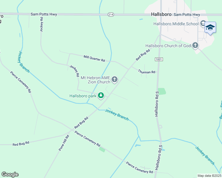 map of restaurants, bars, coffee shops, grocery stores, and more near 600 Red Bug Road in Hallsboro