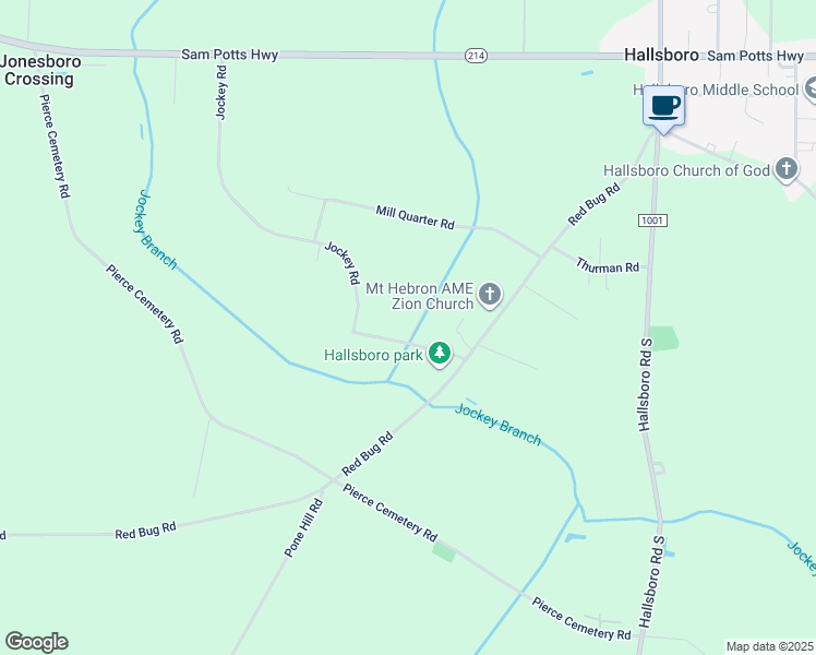 map of restaurants, bars, coffee shops, grocery stores, and more near 45 Crabtree Lane in Hallsboro