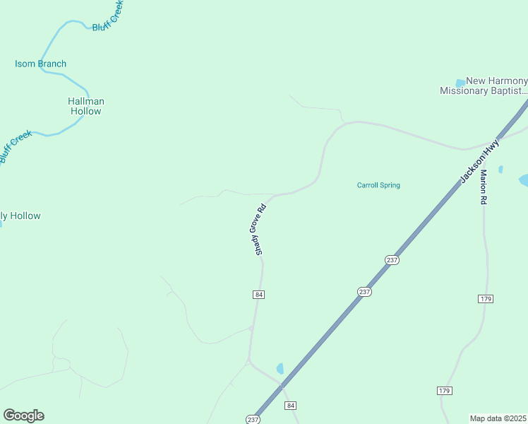 map of restaurants, bars, coffee shops, grocery stores, and more near 2-232 Shady Grove Road in Phil Campbell