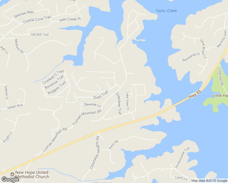 map of restaurants, bars, coffee shops, grocery stores, and more near 5185 Truman Mountain Road in Gainesville