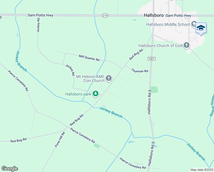 map of restaurants, bars, coffee shops, grocery stores, and more near 600 Red Bug Road in Hallsboro
