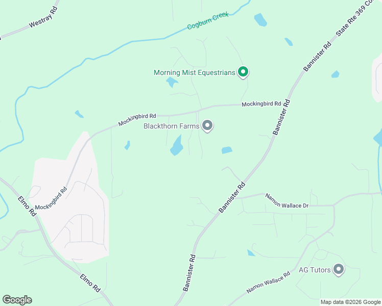 map of restaurants, bars, coffee shops, grocery stores, and more near 6540 Mockingbird Road in Cumming