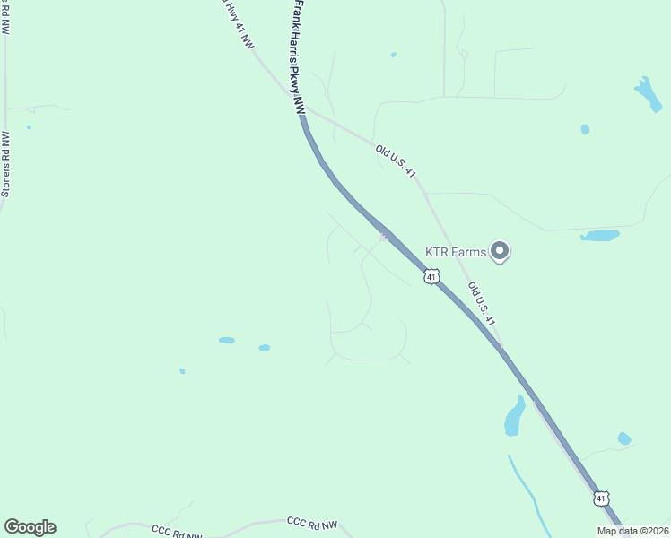 map of restaurants, bars, coffee shops, grocery stores, and more near 17 Bald Eagle Landing Northwest in Adairsville