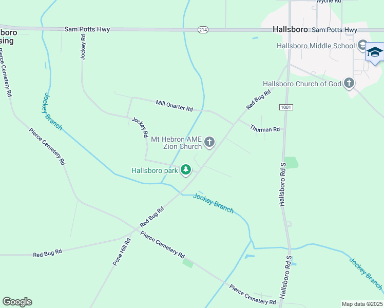 map of restaurants, bars, coffee shops, grocery stores, and more near 25 Oak Tree Street in Hallsboro