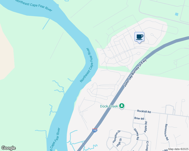 map of restaurants, bars, coffee shops, grocery stores, and more near 830 Chair Road in Castle Hayne