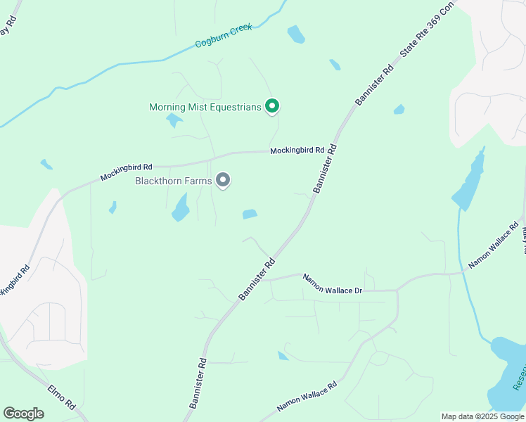 map of restaurants, bars, coffee shops, grocery stores, and more near 6245 Bannister Road in Cumming