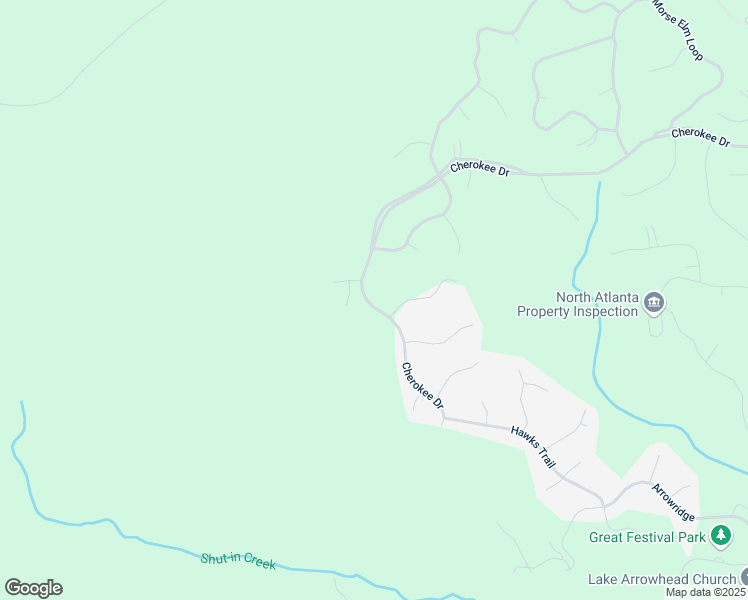 map of restaurants, bars, coffee shops, grocery stores, and more near 331 Cherokee Drive in Waleska