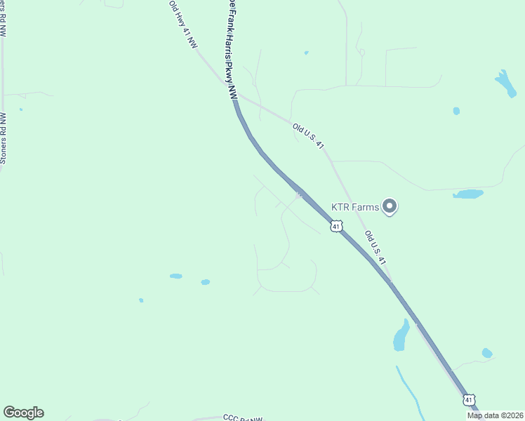 map of restaurants, bars, coffee shops, grocery stores, and more near 17 Bald Eagle Landing Northwest in Adairsville