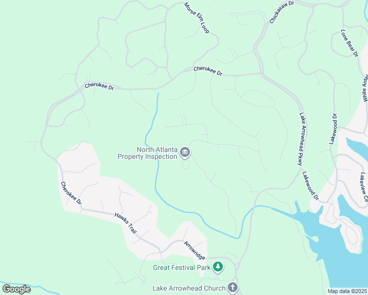 map of restaurants, bars, coffee shops, grocery stores, and more near 218 White Eagle Drive in Waleska