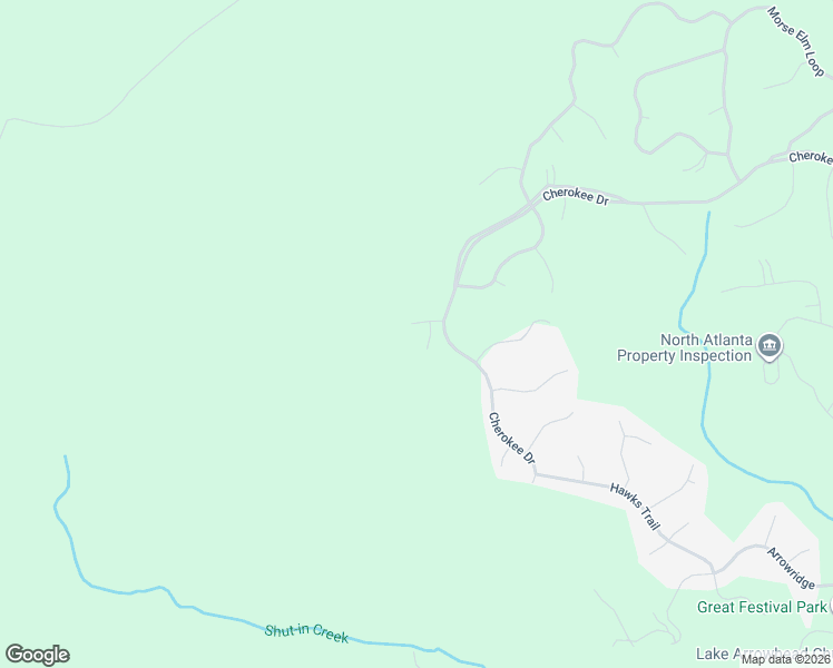 map of restaurants, bars, coffee shops, grocery stores, and more near 2421 Lake Arrowhead Drive in Waleska