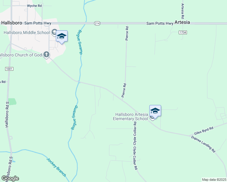 map of restaurants, bars, coffee shops, grocery stores, and more near 943 Giles Byrd Road in Hallsboro