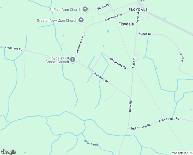 map of restaurants, bars, coffee shops, grocery stores, and more near 1866 Haymount Road in Latta