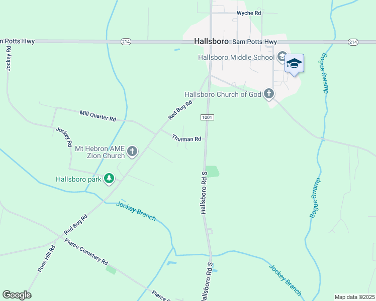 map of restaurants, bars, coffee shops, grocery stores, and more near 99 Thurman Road in Hallsboro