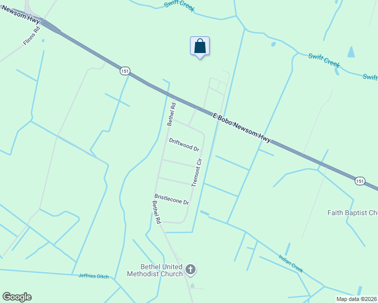 map of restaurants, bars, coffee shops, grocery stores, and more near 1325 Driftwood Drive in Hartsville
