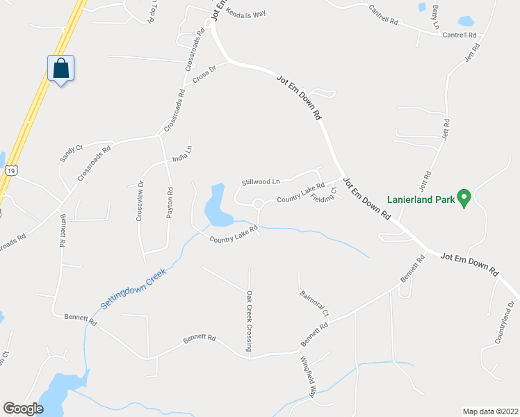 map of restaurants, bars, coffee shops, grocery stores, and more near 6660 Country Lake Road in Cumming