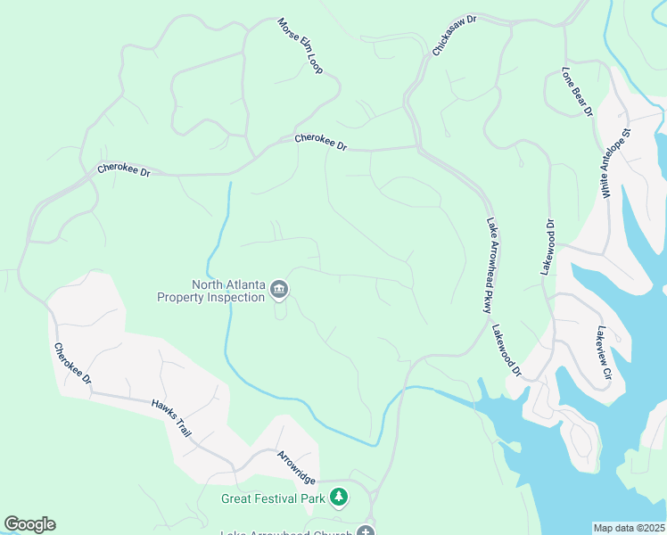 map of restaurants, bars, coffee shops, grocery stores, and more near 182 White Eagle Drive in Waleska