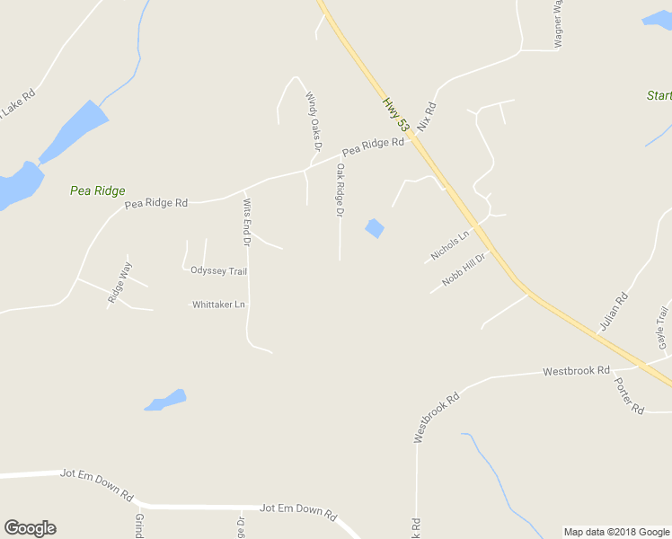 map of restaurants, bars, coffee shops, grocery stores, and more near 7560 Oak Ridge Drive in Gainesville
