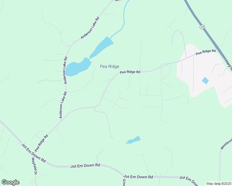 map of restaurants, bars, coffee shops, grocery stores, and more near 7005 Ridge Way in Gainesville