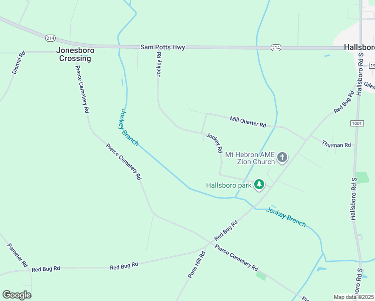 map of restaurants, bars, coffee shops, grocery stores, and more near 500 Jockey Road in Hallsboro