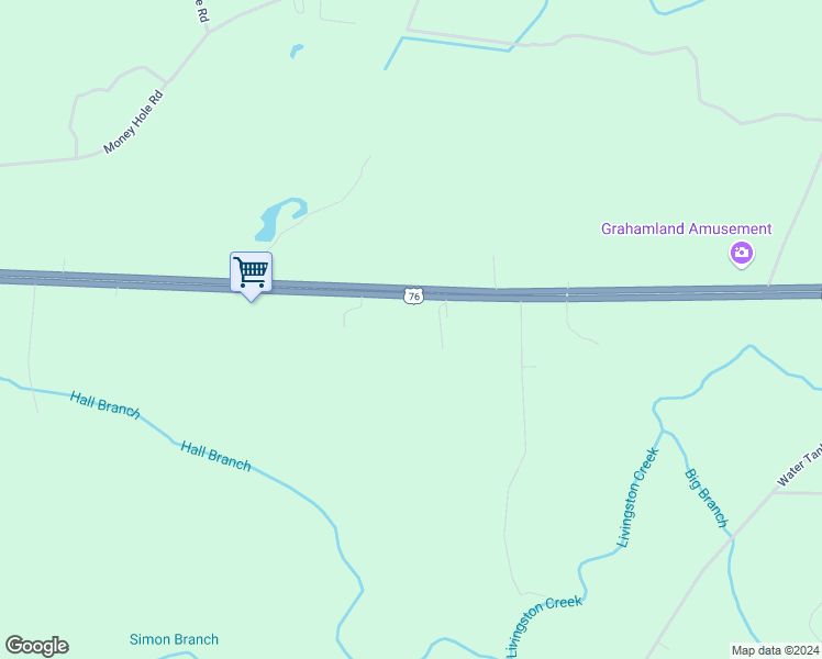 map of restaurants, bars, coffee shops, grocery stores, and more near 23920 Andrew Jackson Highway East in Delco