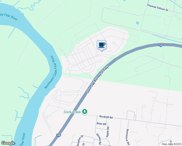 map of restaurants, bars, coffee shops, grocery stores, and more near 332 Cornubia Drive in Castle Hayne
