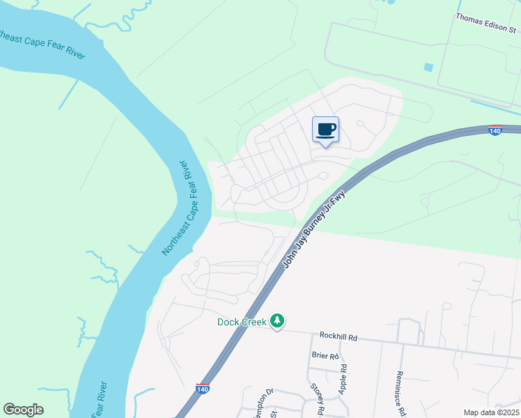 map of restaurants, bars, coffee shops, grocery stores, and more near 2000 Chair Road in Castle Hayne