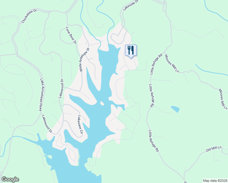 map of restaurants, bars, coffee shops, grocery stores, and more near 324 Hillside Dr in Waleska