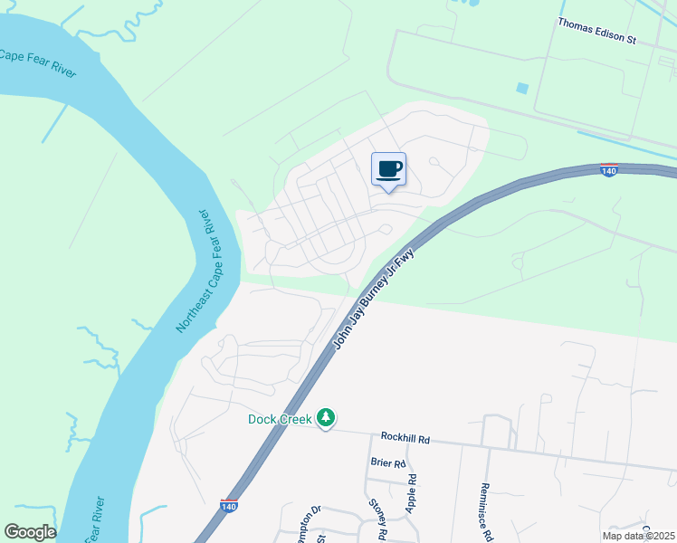 map of restaurants, bars, coffee shops, grocery stores, and more near 327 Cornubia Drive in Castle Hayne