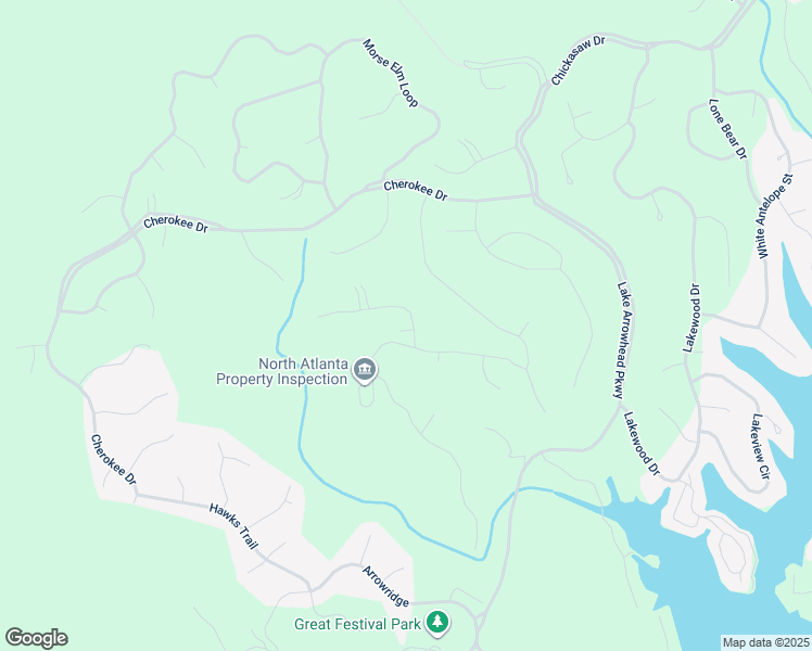 map of restaurants, bars, coffee shops, grocery stores, and more near 109 Sitting Bull Court in Waleska