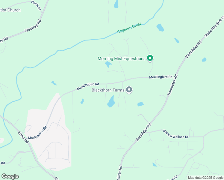 map of restaurants, bars, coffee shops, grocery stores, and more near 6490 Mockingbird Road in Cumming