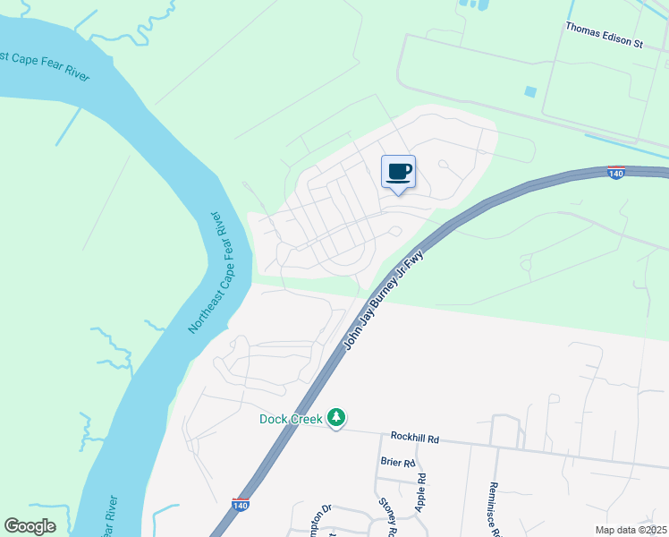 map of restaurants, bars, coffee shops, grocery stores, and more near 311 Cornubia Drive in Castle Hayne