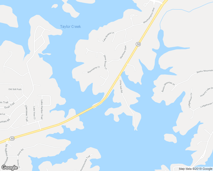 map of restaurants, bars, coffee shops, grocery stores, and more near 3861 Silver Brook Lane in Gainesville