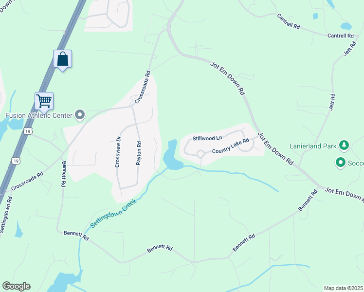 map of restaurants, bars, coffee shops, grocery stores, and more near 6280 Stillwood Lane in Cumming