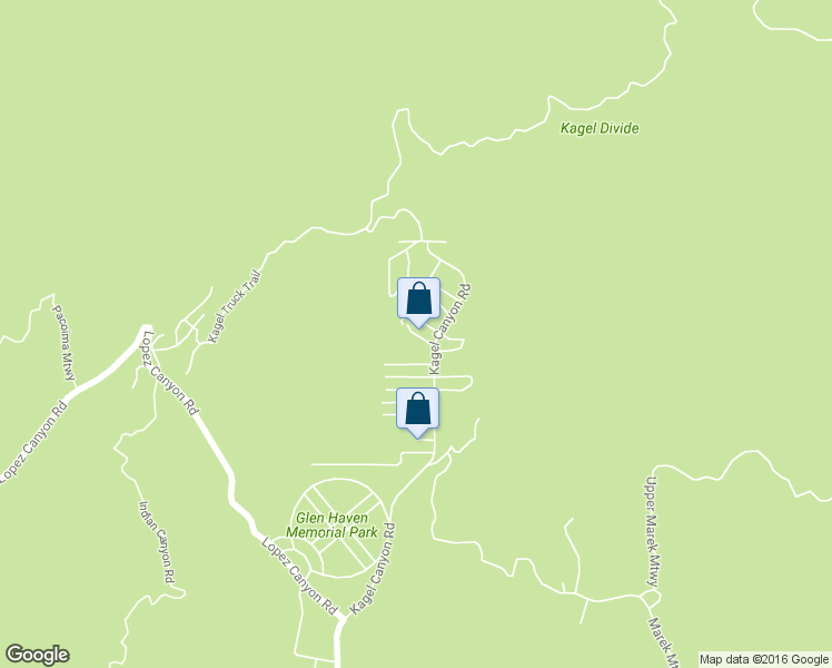 map of restaurants, bars, coffee shops, grocery stores, and more near Leander Drive in Los Angeles County