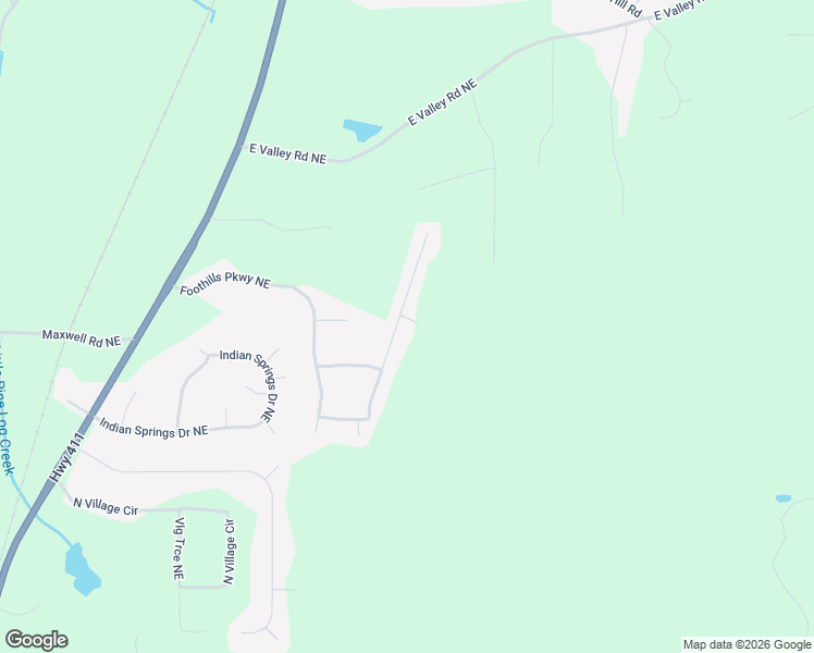 map of restaurants, bars, coffee shops, grocery stores, and more near 18 Thunderhawk Lane in Rydal