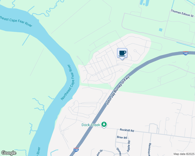 map of restaurants, bars, coffee shops, grocery stores, and more near 208 Cornubia Drive in Castle Hayne