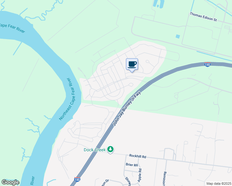 map of restaurants, bars, coffee shops, grocery stores, and more near 324 Camber Drive in Castle Hayne