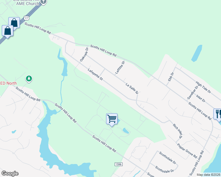 map of restaurants, bars, coffee shops, grocery stores, and more near 310 Lafayette Street in Wilmington