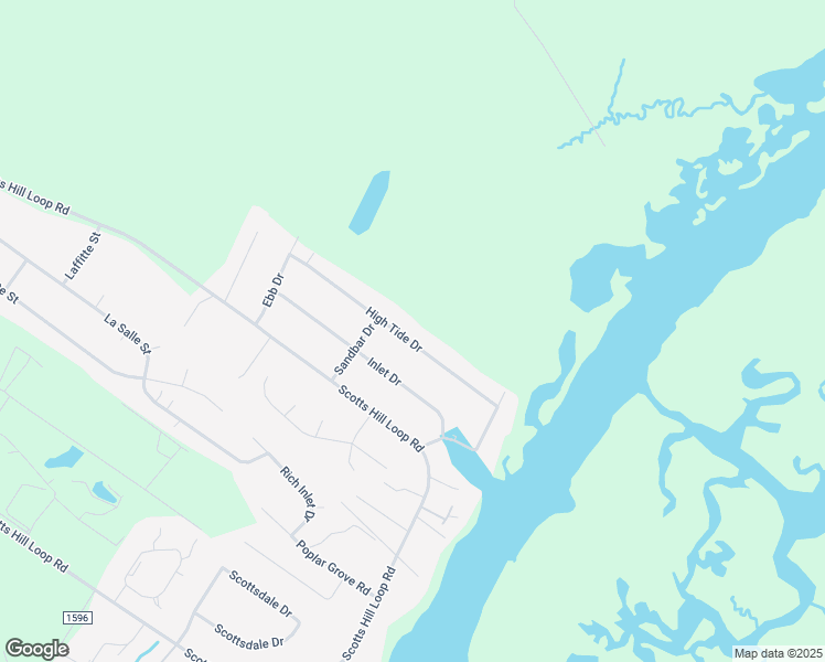 map of restaurants, bars, coffee shops, grocery stores, and more near 215 High Tide Drive in Wilmington