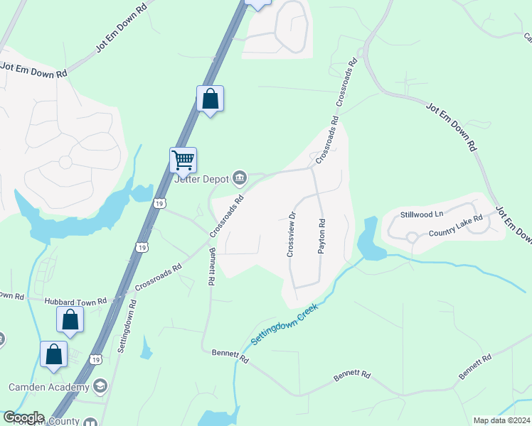 map of restaurants, bars, coffee shops, grocery stores, and more near 6840 Sarah Drive in Cumming